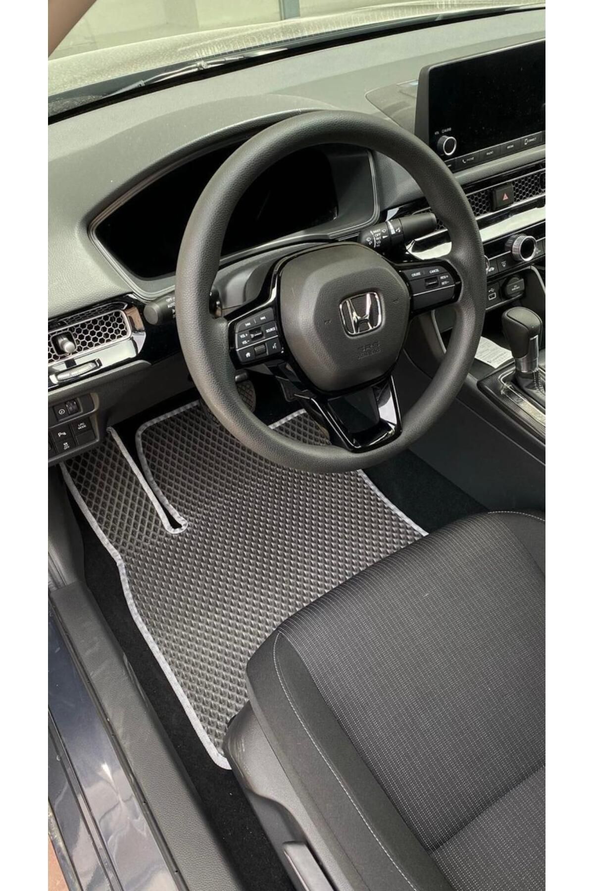 Honda Civic Fe 1 (2021-2024) Uyumlu Yeni Nesil Araca Özel Akıllı Oto Paspas Havuzlu Oto Paspas