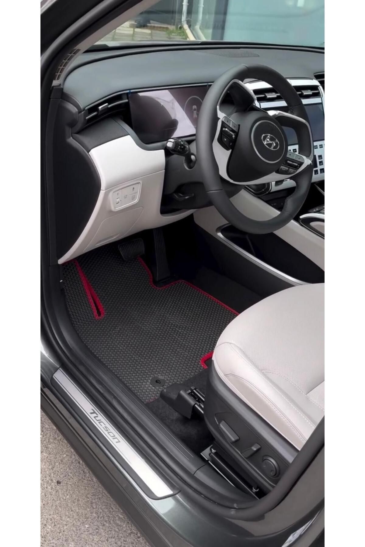 Hyundai Tucson (2015-2020) Uyumlu Yeni Nesil Araca Özel Akıllı Oto Paspas Havuzlu Oto Paspas Araba