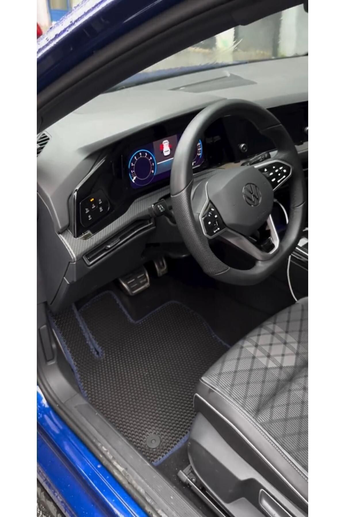 Volkswagen Golf 8 2019-2024 Uyumlu Yeni Nesil Araca Özel Akıllı Oto Paspas Havuzlu Oto Paspas Araba