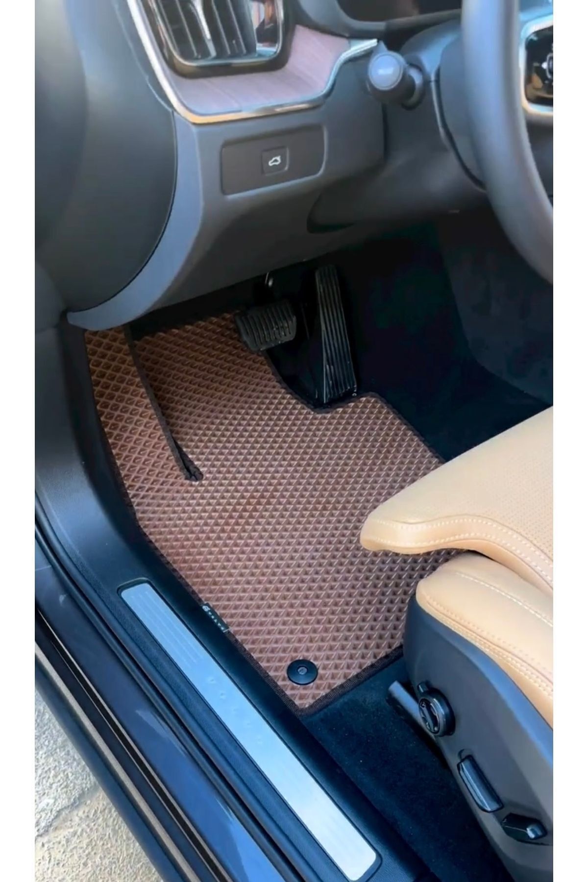 Volvo Xc60 2023-2025 Uyumlu Yeni Nesil Araca Özel Akıllı Oto Paspas Havuzlu Oto Paspas Araba Paspas