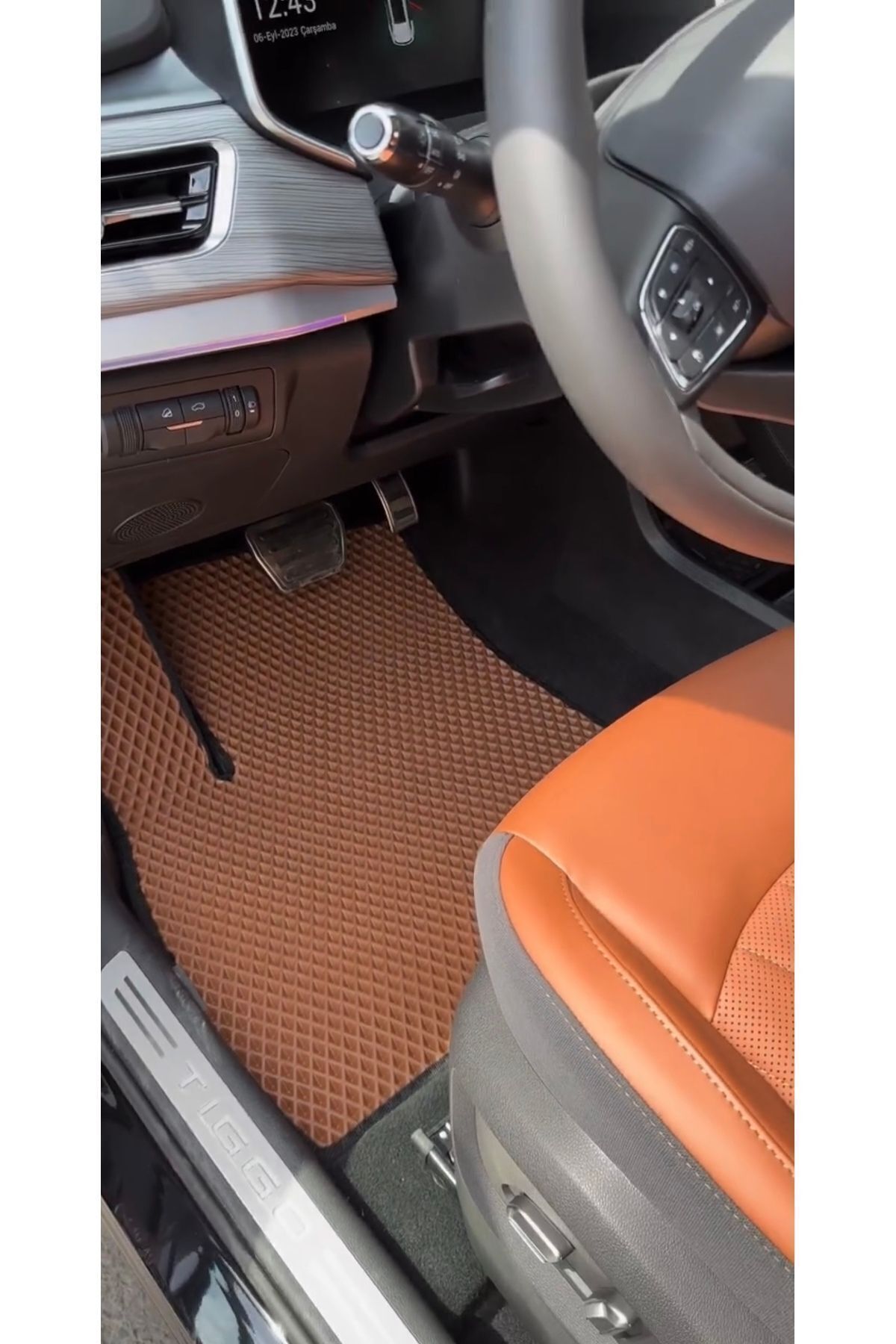 Cherry Tiggo 8 Pro 2022-20223 Uyumlu Yeni Nesil Araca Özel Akıllı Oto Paspas